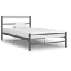 Image de Cadre de lit sans matelas gris métal 90x200 cm