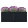 Image de Jardinière 160 x 80 x 45 cm Acier galvanisé Anthracite