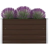 Image de Jardinière Bac à Plante Pot à Fleurs Bac à Fleurs Légumes Herbes Véranda Jardin Patio Extérieur 100x100x45 cm Acier 47023
