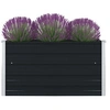 Image de Jardinière 100 x 100 x 45 cm Acier galvanisé Anthracite