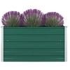 Image de Jardinière Bac à Plante Pot à Fleurs Bac à Fleurs Légumes Herbes Véranda Jardin Patio Extérieur 100x100x45 cm Acier 47025