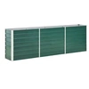 Image de Lit surélevé de jardin Acier galvanisé 240x40x77 cm Vert