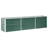 Image de Lit surélevé de jardin Acier galvanisé 240x40x45 cm Vert