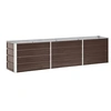 Image de Lit surélevé de jardin Acier galvanisé 240x40x45 cm Marron