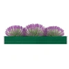 Image de Lit surélevé de jardin Acier galvanisé 320x40x45 cm Vert