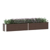 Image de Lit surélevé de jardin Acier galvanisé 320x40x45 cm Marron