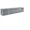 Image de Lit surélevé de jardin Acier galvanisé 400x80x45 cm Gris