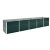 Image de Lit surélevé de jardin Acier galvanisé 400x80x45 cm Vert