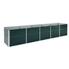 Image de Lit surélevé de jardin Acier galvanisé 400x80x77 cm Vert