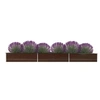 Image de Lit Surélevé Pot de Fleurs Bac à Plante Pot de Plante Jardinière Véranda Jardin Balcon Extérieur Acier Galvanisé 47066