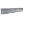 Image de Lit surélevé de jardin Acier galvanisé 480x80x77 cm Gris