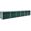 Image de Lit surélevé de jardin Acier galvanisé 480x80x77 cm Vert