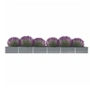Image de Lit surélevé de jardin Acier galvanisé 600x80x45 cm Gris