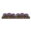 Image de Lit surélevé de jardin Acier galvanisé 600x80x45 cm Marron 47074