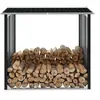 Image de Abri de stockage à bois Acier galvanisé 172x91x154cm Anthracite