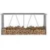 Image de Abri de stockage à bois Acier galvanisé 330x84x152cm Anthracite