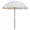 Image de Parasol avec Mât en Acier Pare Soleil Parasol de Jardin Patio Terrasse Plage Extérieur Anti-UV Anti-décoloration 240 cm Sable