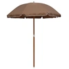 Image de Parasol met stalen paal 180 cm taupe47801