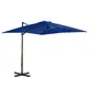 Image de Zweefparasol met aluminium paal 250x250 cm azuurblauw46987