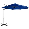 Image de Zweefparasol met aluminium paal 300 cm azuurblauw46989