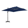 Image de Parasol Déporté - - 3x3m - Aluminium - Bleu Azuré - Anti-UV