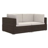 Image de Hoekbanken 2 st met kussens poly rattan bruin47261