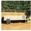 Image de Salon de jardin modulable resine tressee beige 3 pieces 70 x 70 x 54 3 personnes