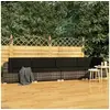 Image de Salon de jardin modulable resine tressee 4 personnes 4 pieces 70 x 70 x 54 cm gris