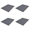 Image de Deurmatten 4 st 90x60 cm PVC grijs 278749