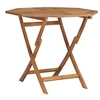 Image de Table pliable de jardin - Octogone - 85x85x76 cm - Bois de teck solide