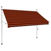Image de Auvent manuel rétractable 250 cm Orange et marron