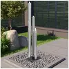 Image de Fontaine de jardin Argenté 48x34x153 cm Acier inoxydable