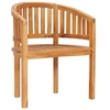Image de Chaise exterieur empilable non pliable H. 86 cm en teck bois