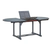 Image de Table de jardin Gris 200x100x74 cm Bois d'acacia massif