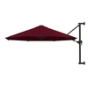 Image de Parasol Mural avec Mât en Métal Pare-soleil Parasol de Jardin Patio Terrasse Extérieur Anti-UV Anti-décoloration 300 47298