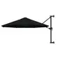 Image de Parasol Mural avec Mât en Métal Pare-soleil Parasol de Jardin Patio Terrasse Extérieur Anti-UV Anti-décoloration 300 47300