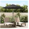 Image de Parasol d'Extérieur avec Mât en Aluminium, Pare-soleil de Patio, Abri de Soleil, Parasol de Plage Jardin Terrasse, 47306