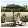 Image de Parasol d'Extérieur avec Mât en Aluminium, Pare-soleil de Patio, Abri de Soleil, Parasol de Plage Jardin Terrasse, 47310