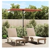 Image de Parasol de jardin avec mât en aluminium 2x1,5 m Terre cuite