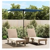 Image de Parasol met aluminium paal 2x1,5 m azuurblauw47343