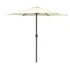 Image de Parasol de jardin et mât en aluminium 270x246 cm Blanc sable