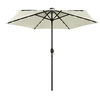 Image de Parasol met LED-verlichting en aluminium paal 270 cm zandwit47353