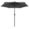 Image de Parasol met LED-verlichting en aluminium paal 270 cm antraciet47354