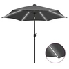 Image de Parasol met LED-verlichting en aluminium paal 300 cm antraciet47362