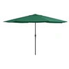 Image de Parasol droit toile en polyester rectangulaire 390 x 247 mat en metal
