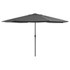 Image de Parasol droit rectangulaire mat en metal 390 x 247 toile en polyester
