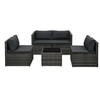 Image de Salon de jardin resine tressee gris 5 pieces 60 x 60 x 60 4 personnes