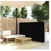 Image de Auvent Latéral Rétractable de Patio Store Latéral Brise-vue Abri Soleil Jardin Terrasse Balcon Exterieur Résistant 48388