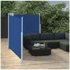 Image de Windscherm uittrekbaar 100x600 cm blauw48446