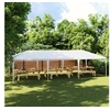 Image de Tente de Réception Tonnelle de Patio Chapiteau de Jardin Pavillon d'Extérieur Belvédère de Terrasse 48500